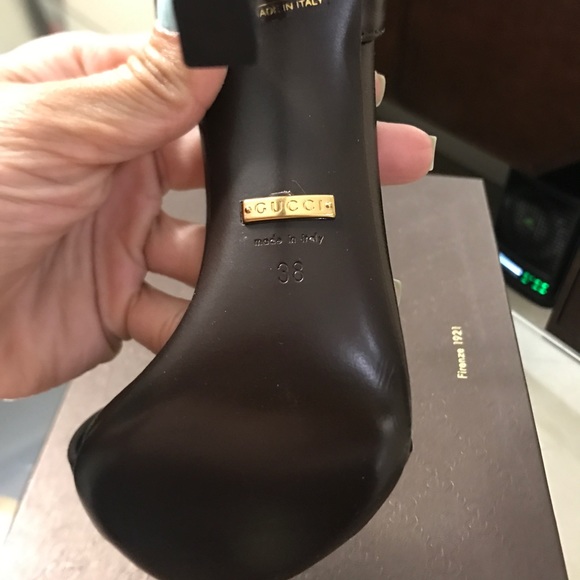 Gucci bronzed color heels - Picture 4 of 6